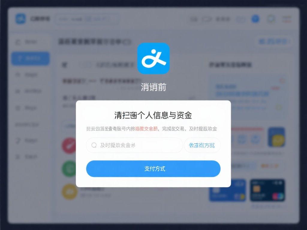 清空个人信息与资金
在提交注销申请前，务必检查账