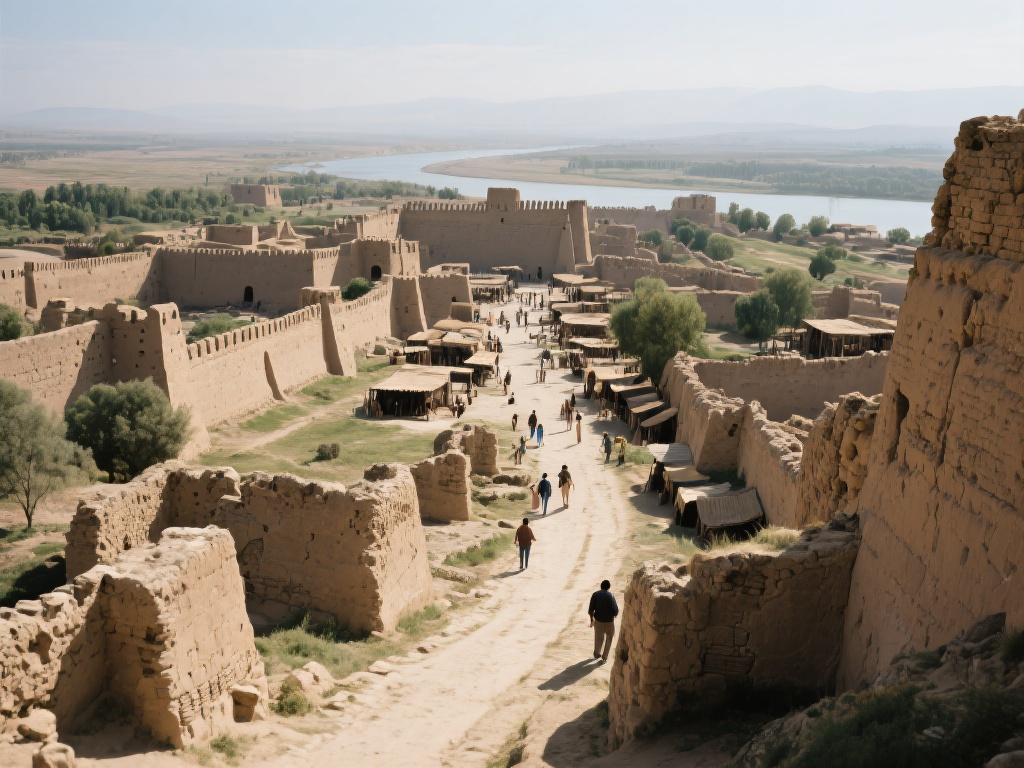 以某古城遗址为例，这里曾是一个繁荣的贸易集散地。研